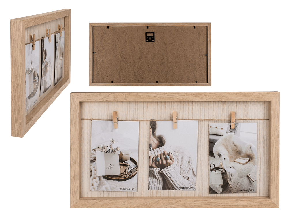 Natural coloured wooden frame, Clothes Line,