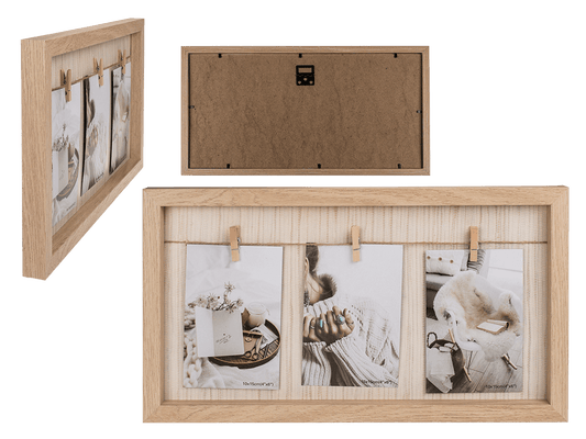 Natural coloured wooden frame, Clothes Line,