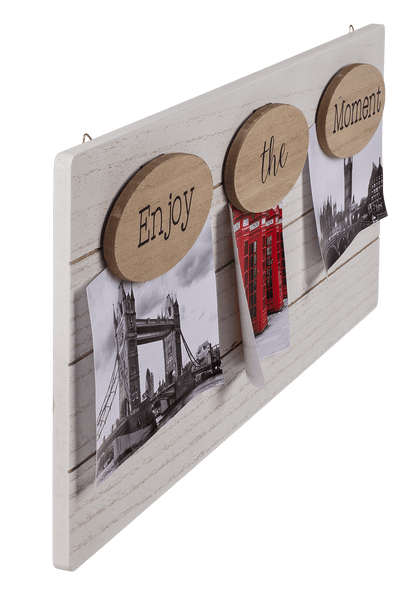 Wooden photo frame, Enjoy the moment,