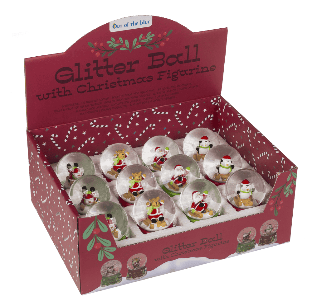 Polyresin snow globe, Merry Christmas,