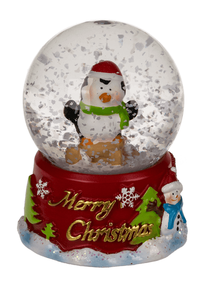 Polyresin snow globe, Merry Christmas,