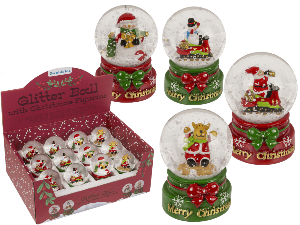 Polyresin snow globe, Christmasfigures,