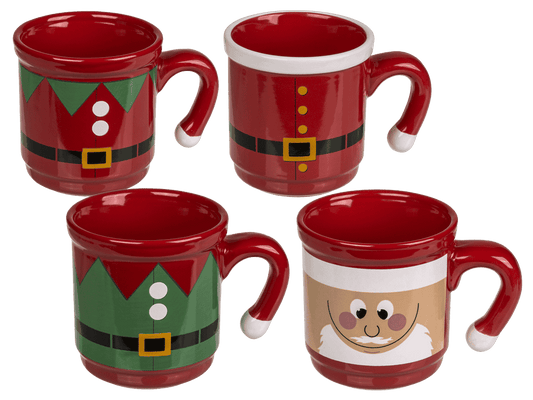 Mug with Christmas design (Santa Claus & Santa,
