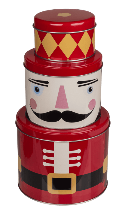 Metal tin.box, Christmas figurines,