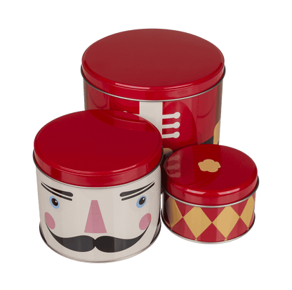 Metal tin.box, Christmas figurines,