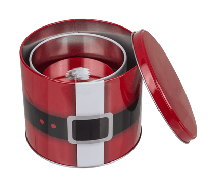 Metal tin.box, Christmas figurines,