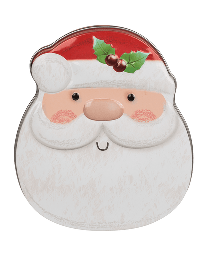 Metal tin, snowman & santa assorted,