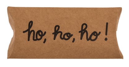 Kraft paper pillow box, Christmas,