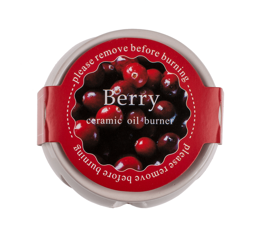 White ceramic aroma lamp with scented melts,