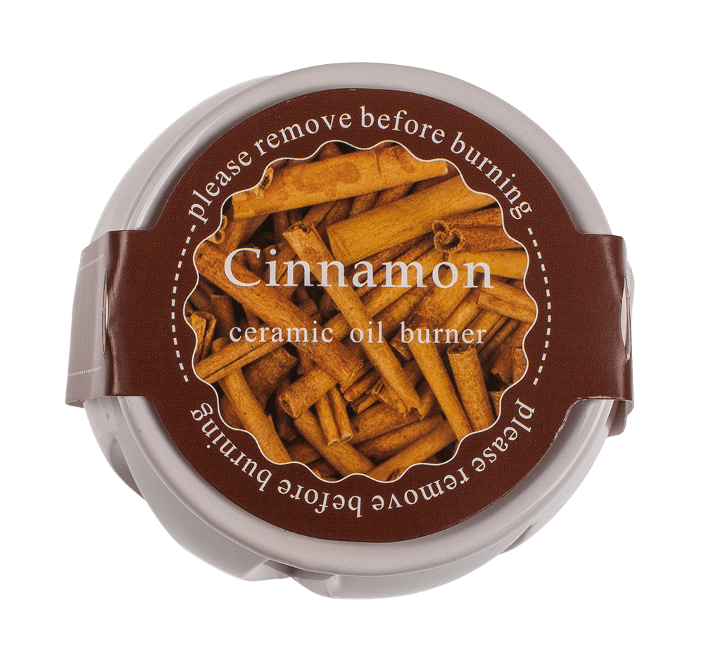 White ceramic aroma lamp with scented melts,