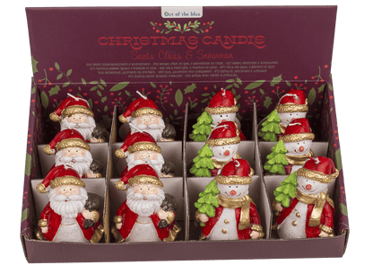 Candle, Santa Claus & Snowman assorted,