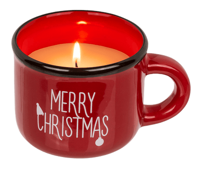 Candle in dolomite cup, Christmas,