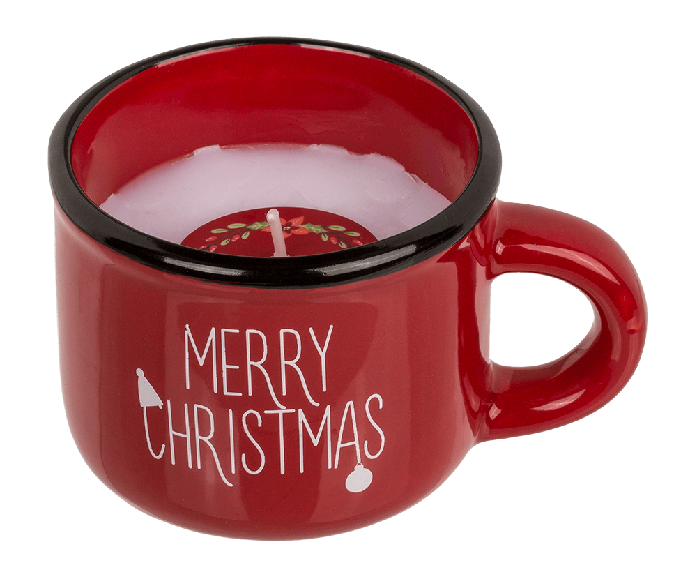 Candle in dolomite cup, Christmas,