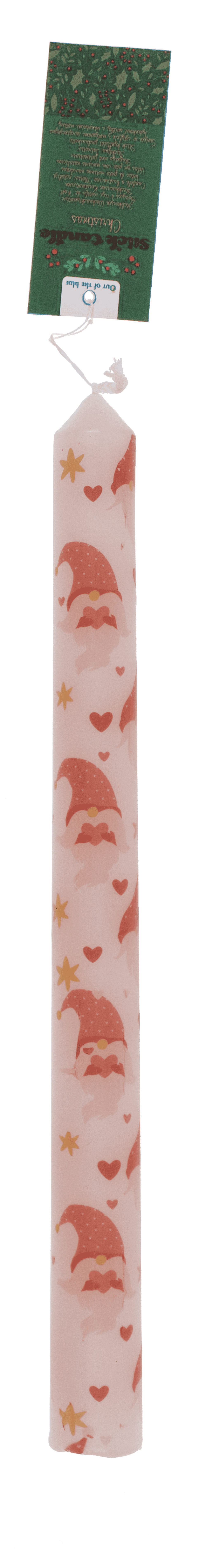 Stick candle, Christmas motifs,