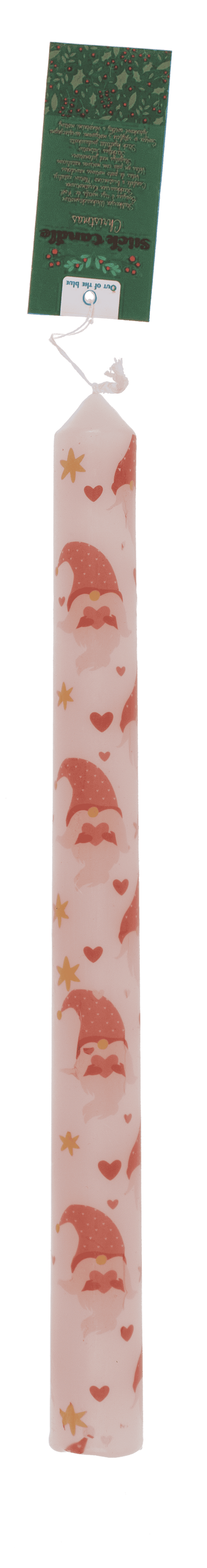 Stick candle, Christmas motifs,