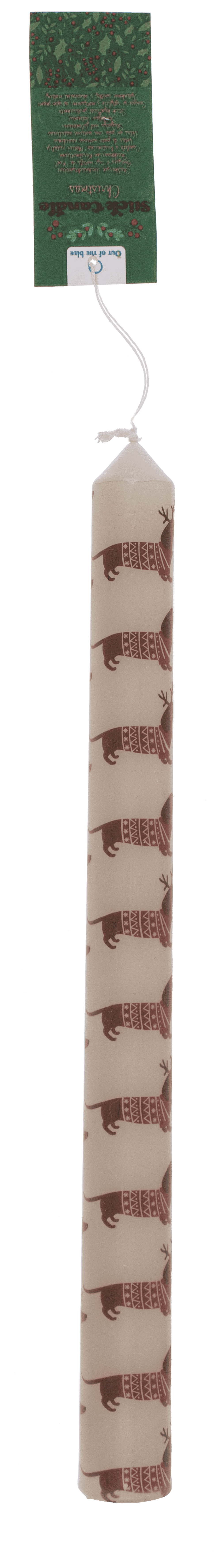 Stick candle, Christmas motifs,