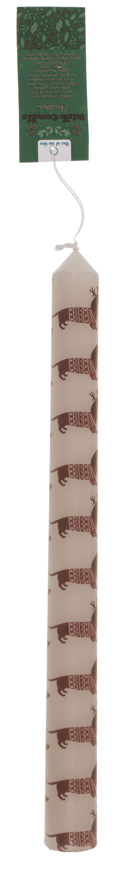 Stick candle, Christmas motifs,