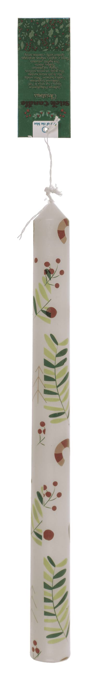 Stick candle, Christmas motifs,