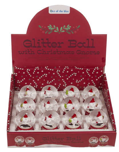 Snow globe, Gnome, on base, 4.5 x 4.5 x 6 cm,