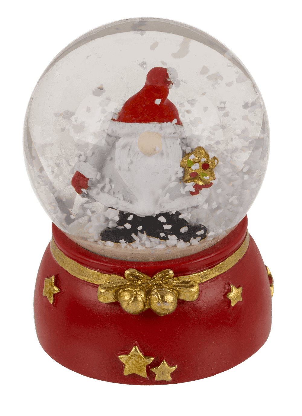 Snow globe, Gnome, on base, 4.5 x 4.5 x 6 cm,