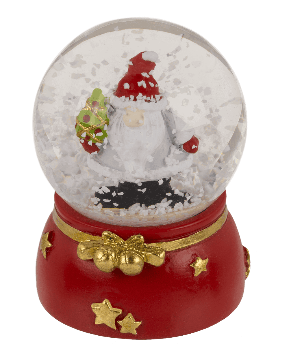 Snow globe, Gnome, on base, 4.5 x 4.5 x 6 cm,