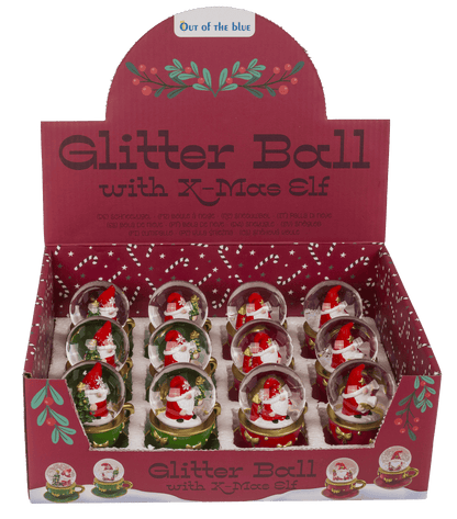 Snow Globe, X-MAS Elf, on base,