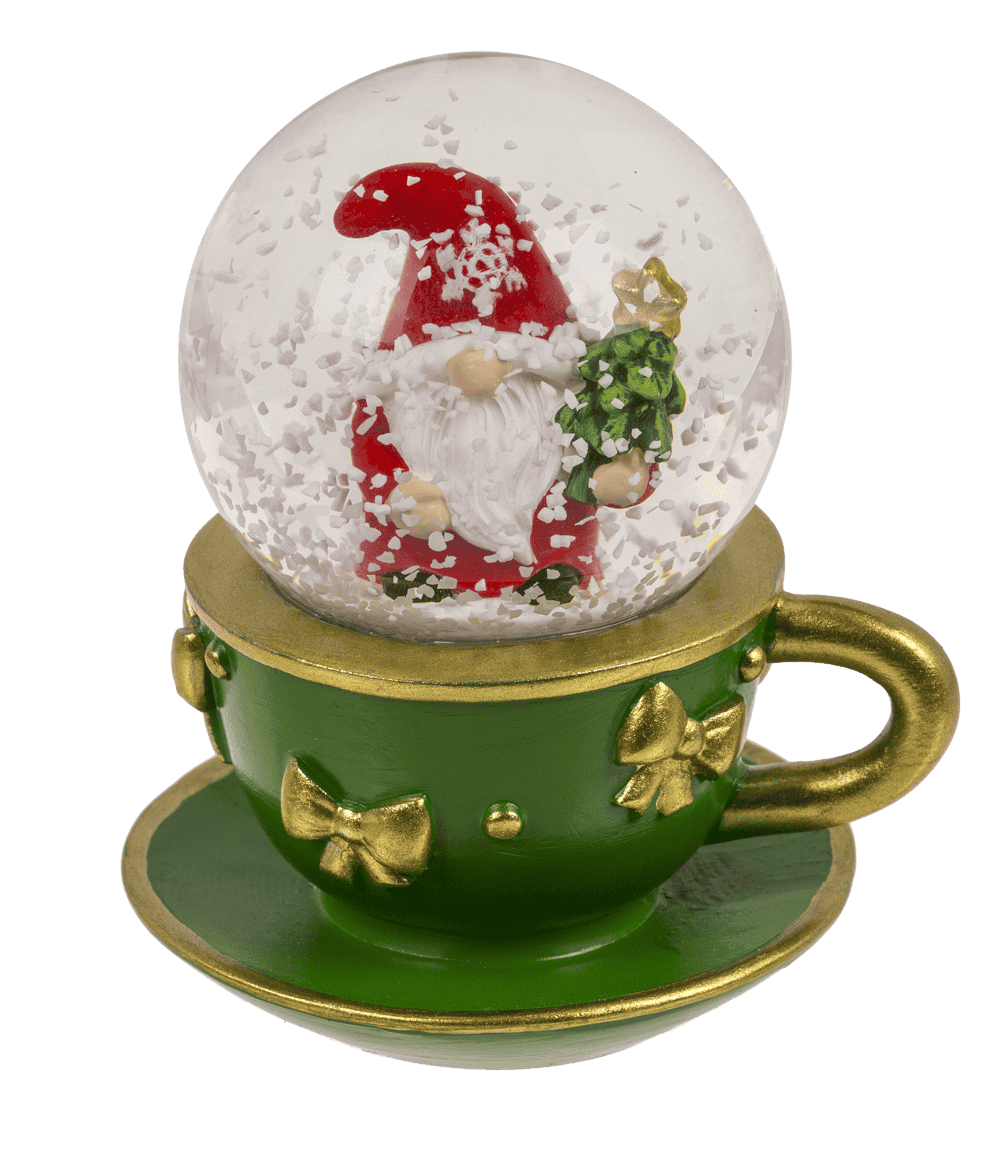 Snow Globe, X-MAS Elf, on base,