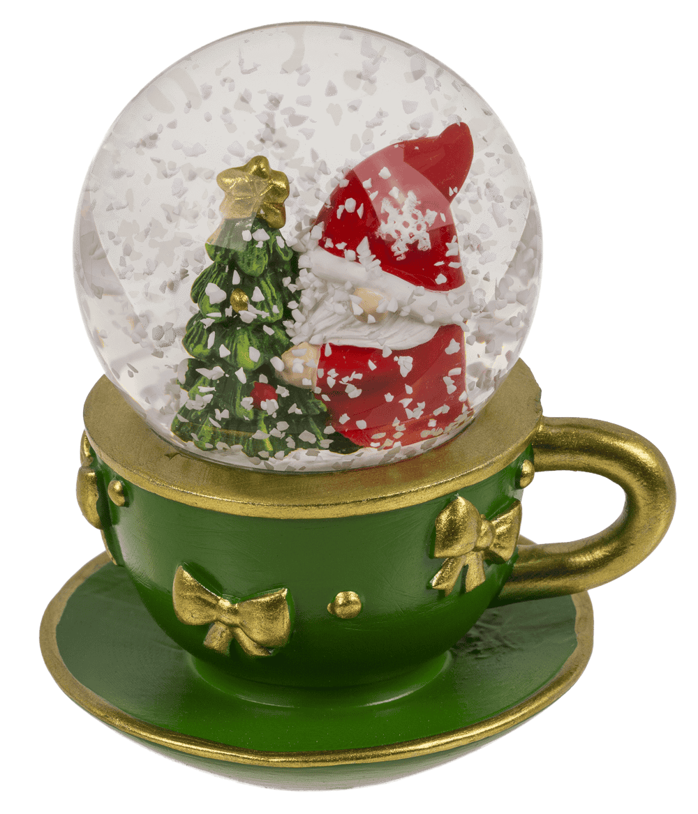 Snow Globe, X-MAS Elf, on base,