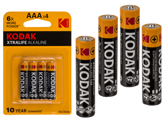Alkaline micro battery, Kodak Xtralife,