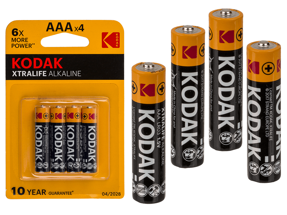 Alkaline micro battery, Kodak Xtralife,