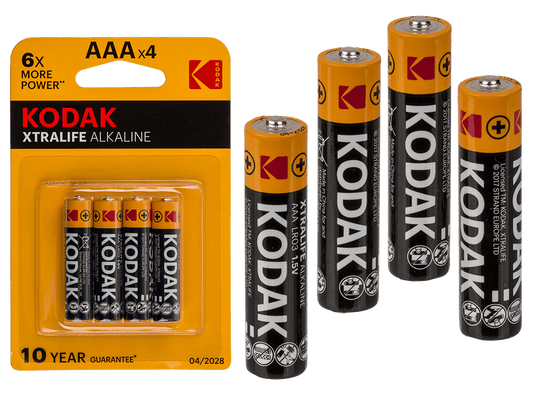 Alkaline micro battery, Kodak Xtralife,