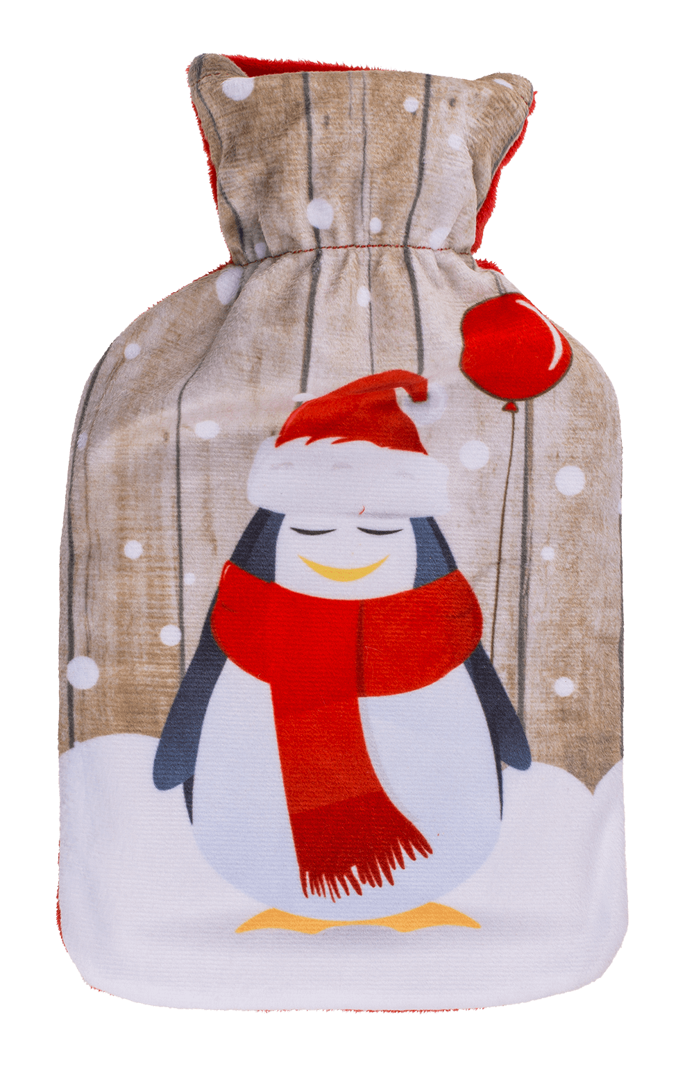 Hot water bottle Christmas Santa, penguin,