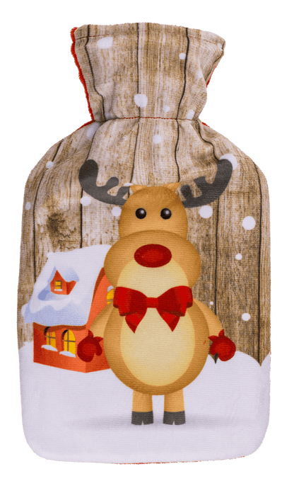 Hot water bottle Christmas Santa, penguin,