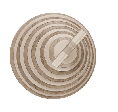 Christmas tree on wooden stand,