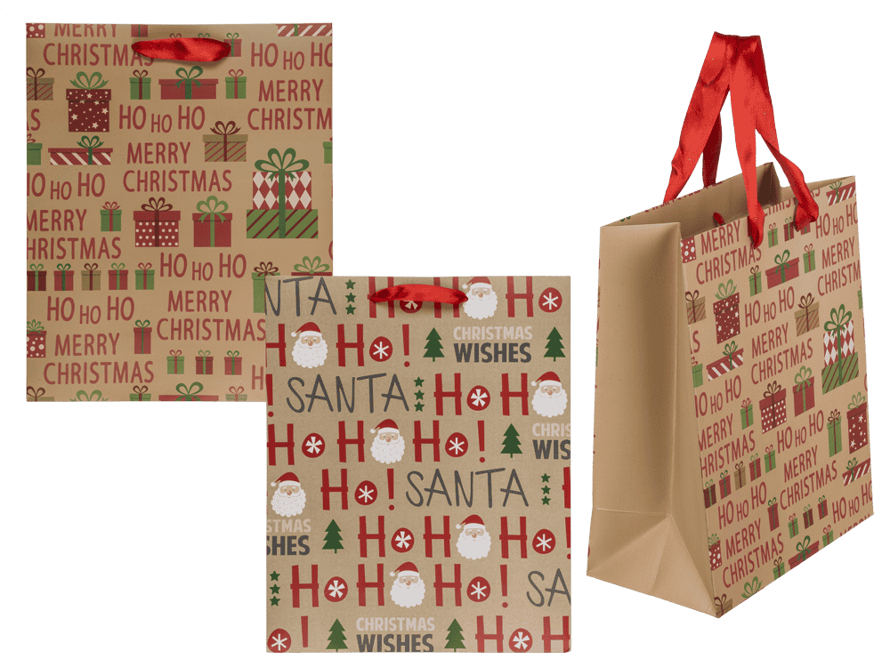 Paper gift bag, Ho Ho Ho,