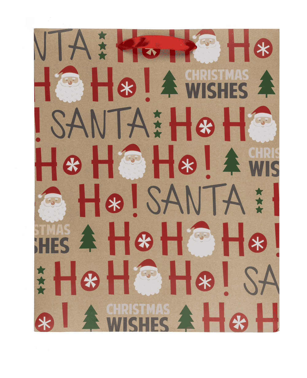 Paper gift bag, Ho Ho Ho,