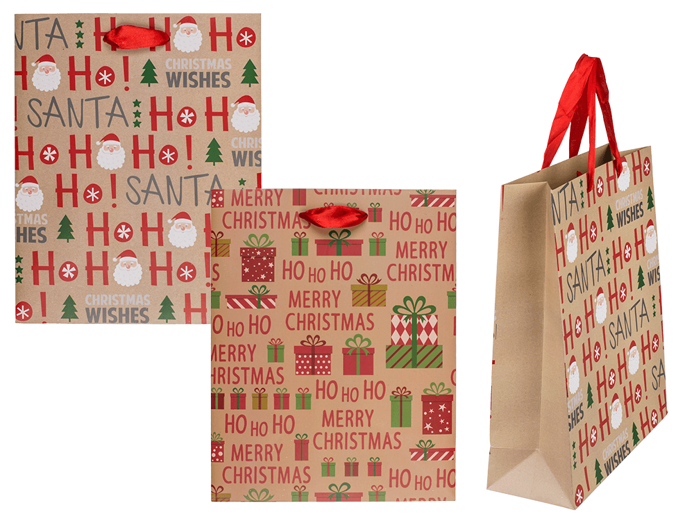 Paper gift bag, Ho Ho Ho,