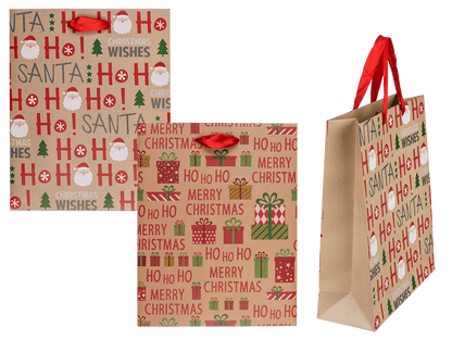 Paper gift bag, Ho Ho Ho,
