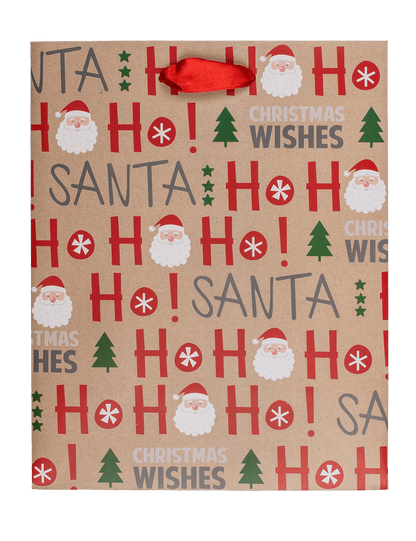 Paper gift bag, Ho Ho Ho,