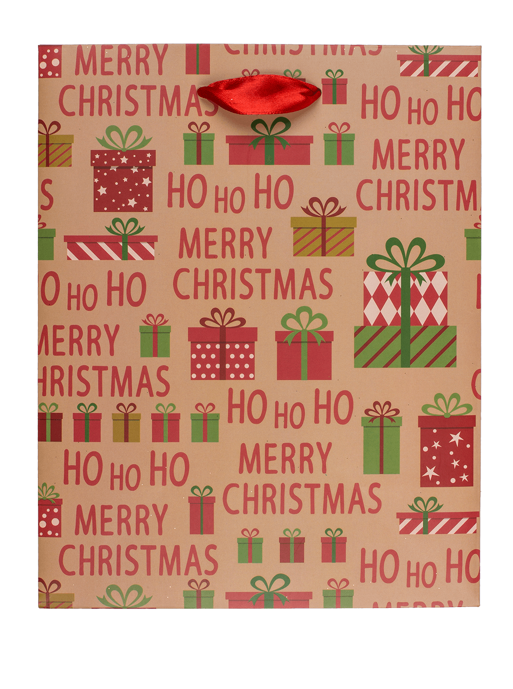 Paper gift bag, Ho Ho Ho,