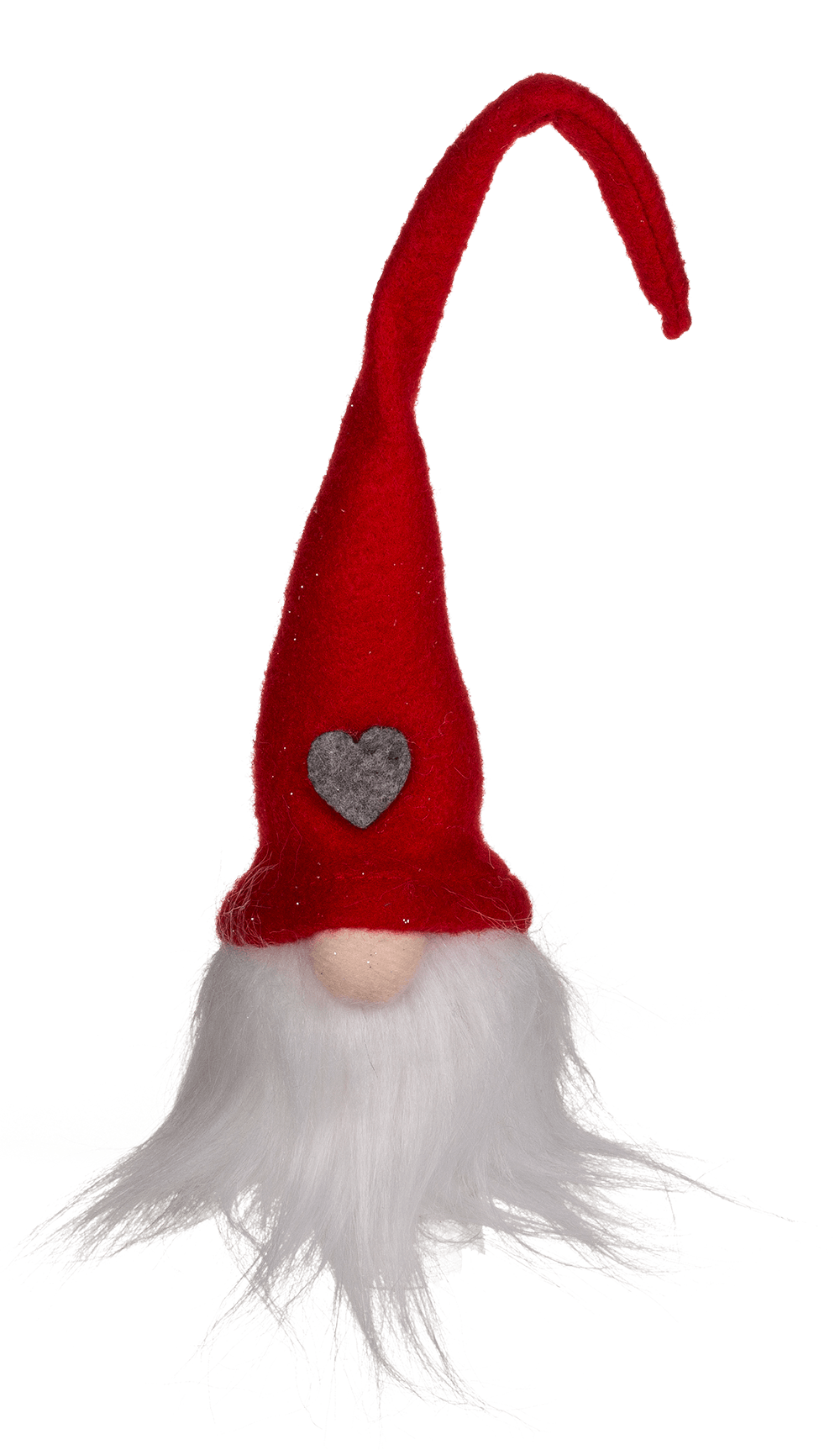 Fabric Christmas gnome with LED (incl. battery),