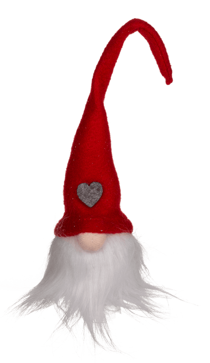 Fabric Christmas gnome with LED (incl. battery),