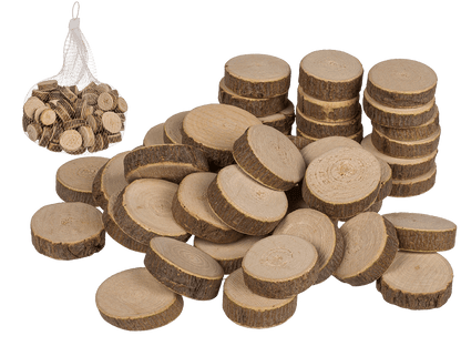 Wooden decoration slices small,