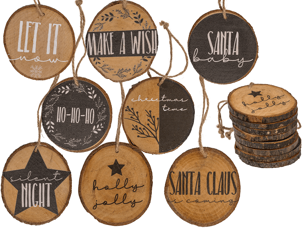 Wooden decoration hanger, Modern Christmas,