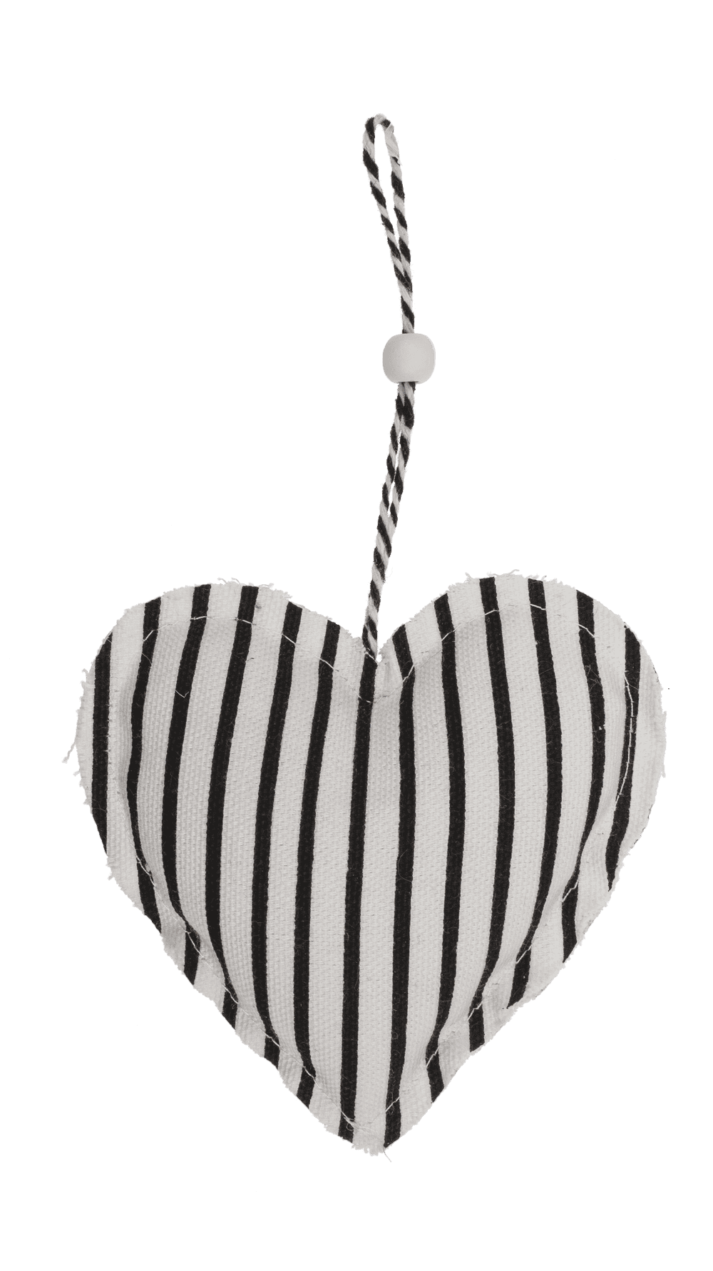 Creme coloured Fabric star & heart for hanging,