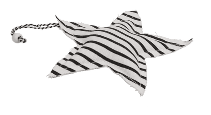 Creme coloured Fabric star & heart for hanging,