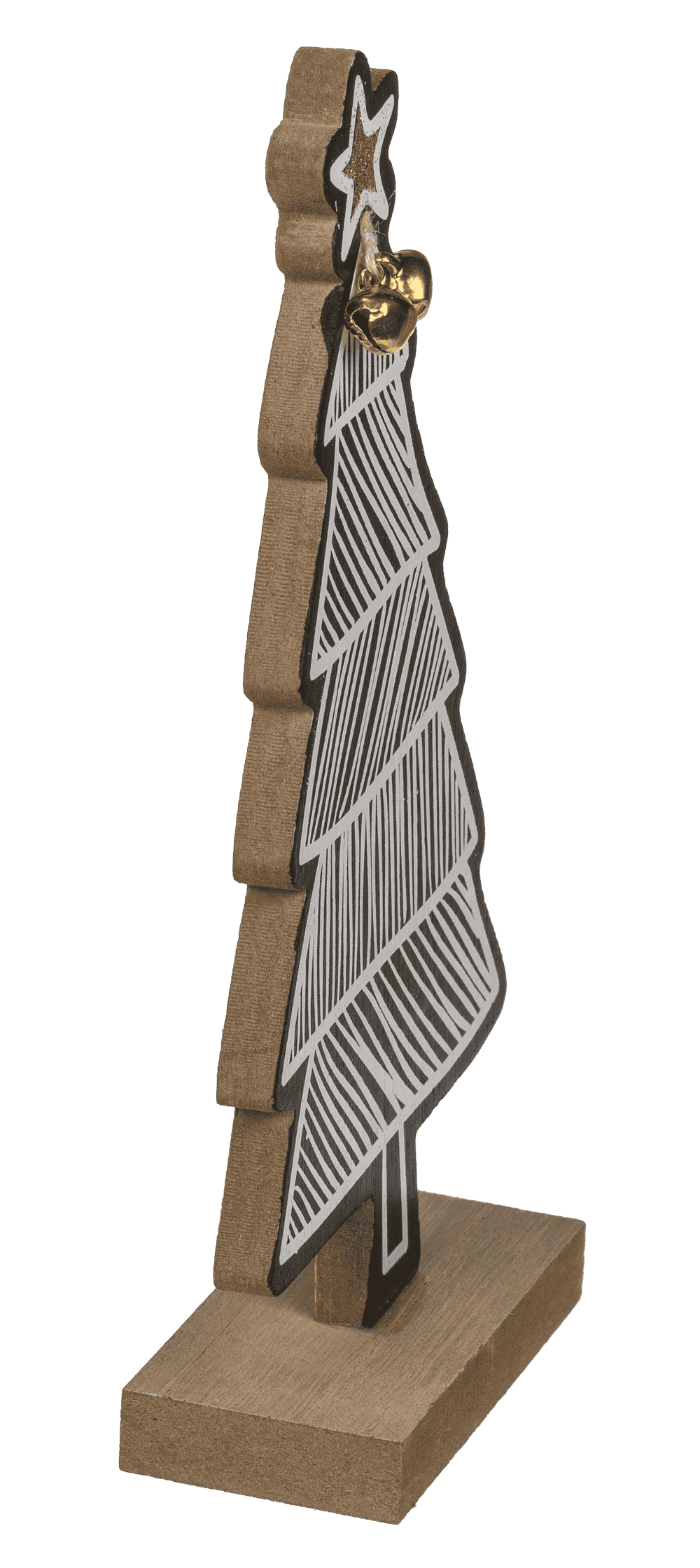 White/black colored wooden tree,