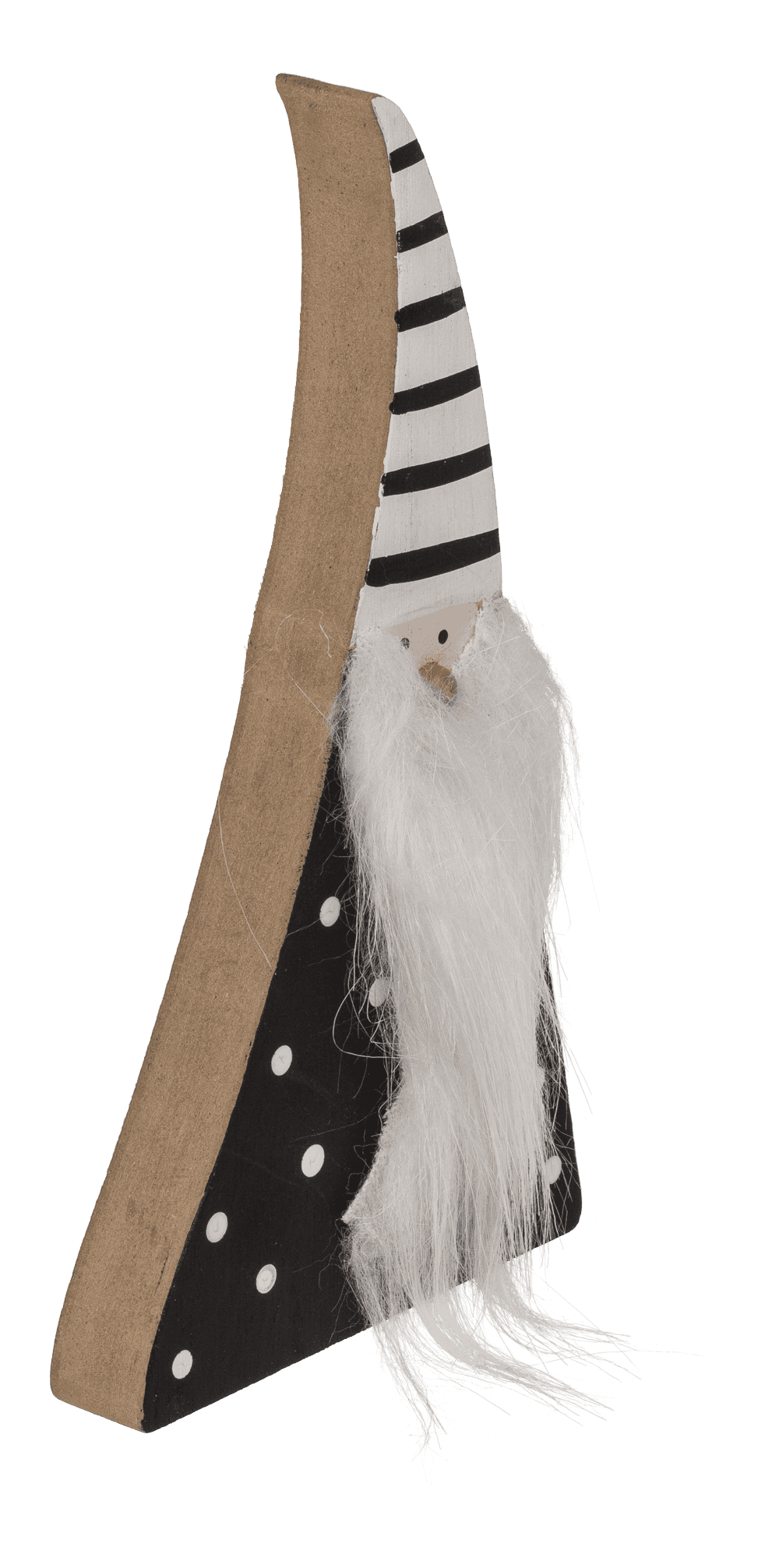 Black/White wooden christmas gnome,