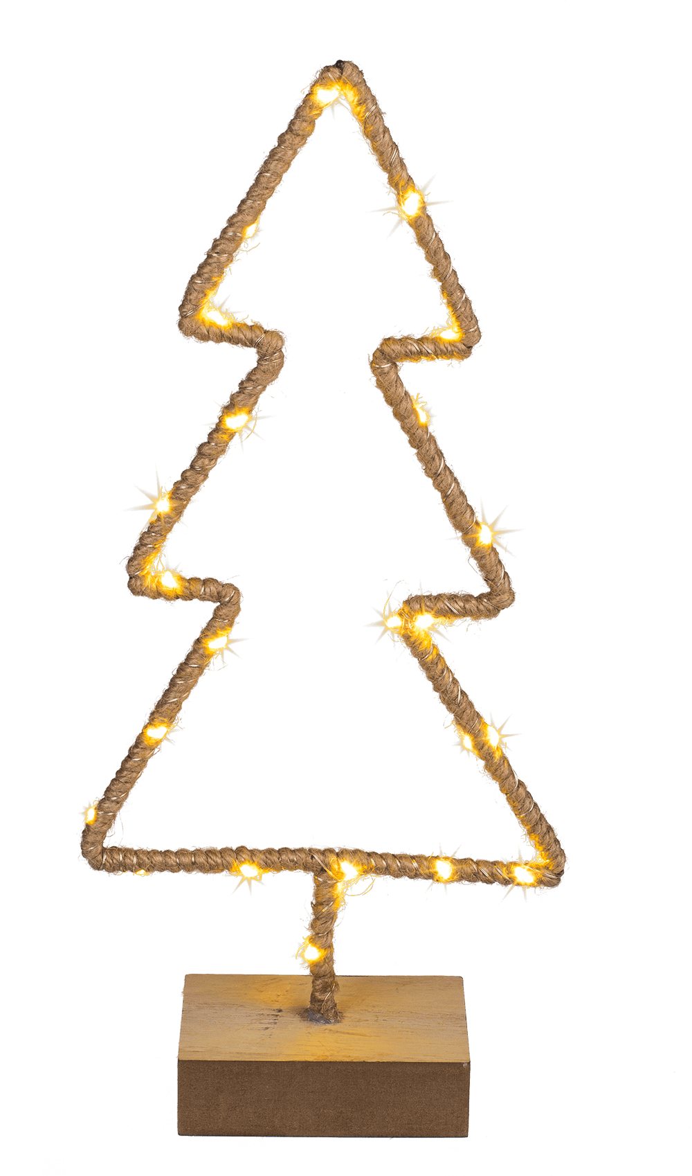 Metal tree with Jute decoration & LED