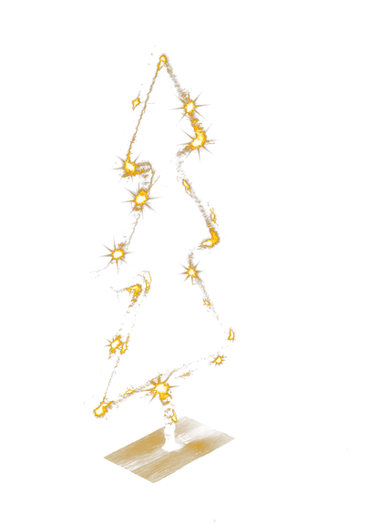 Metal tree with Jute decoration & LED